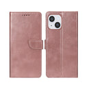 Rixus Bookcase For Apple iPhone 14 Pink