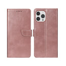 Rixus Bookcase For Apple iPhone 14 Pro Pink