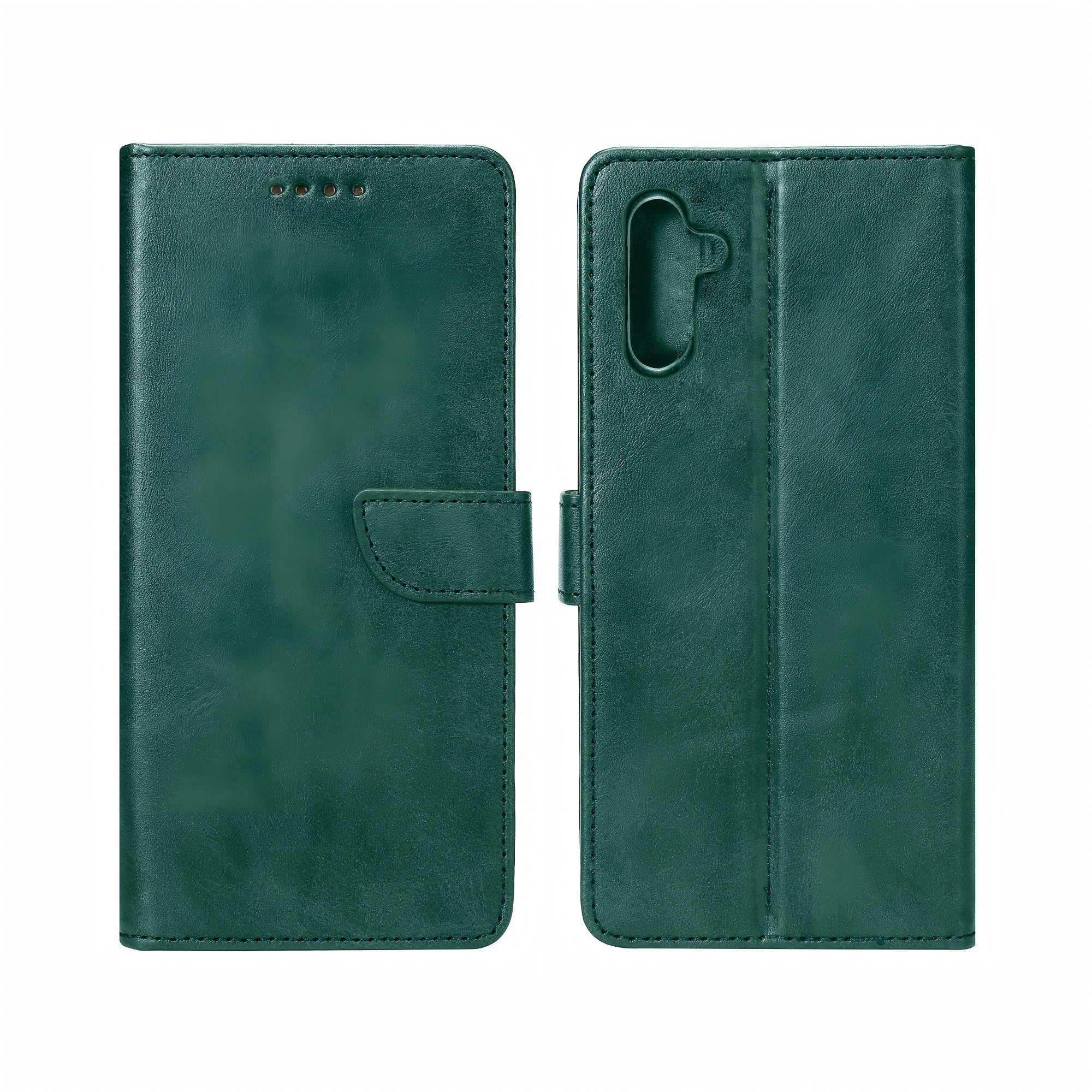Rixus Bookcase For Samsung Galaxy A13 5G Dark Green