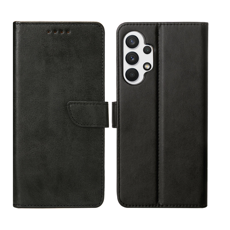 Rixus Bookcase For Samsung Galaxy A32 5G A326B Black