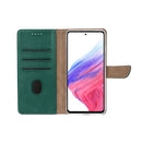 Rixus Bookcase For Samsung Galaxy A33 5G A336B Dark Green