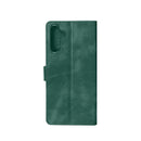 Rixus Bookcase For Samsung Galaxy A54 Dark Green