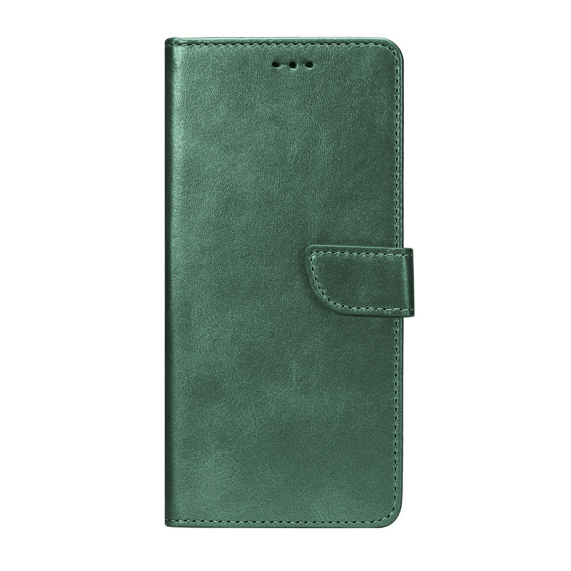 Rixus Bookcase For Samsung Galaxy A73 5G A736B Dark Green