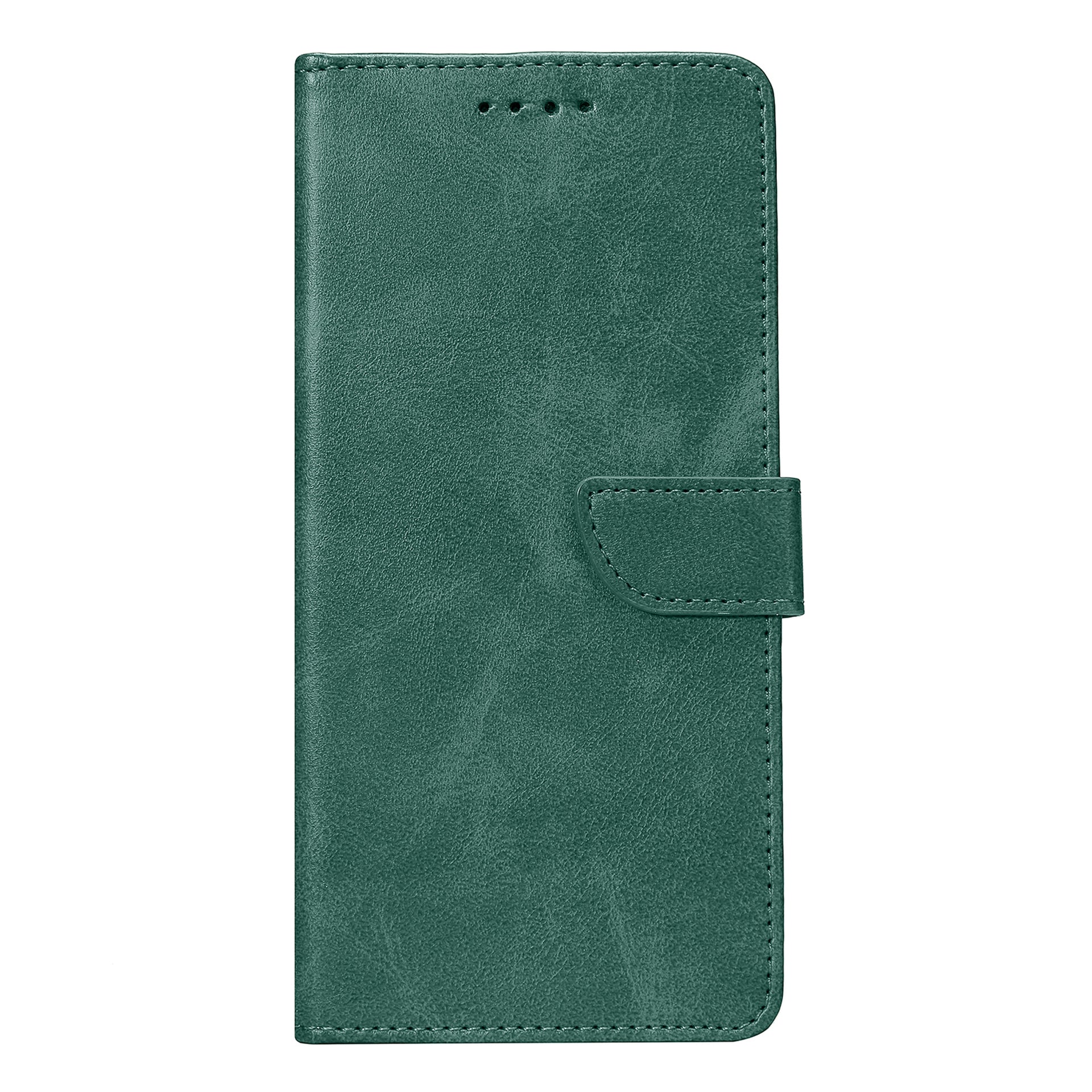 Rixus Bookcase For Samsung Galaxy A73 5G Dark Green