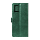 Rixus Bookcase For Samsung Galaxy A73 5G A736B Dark Green