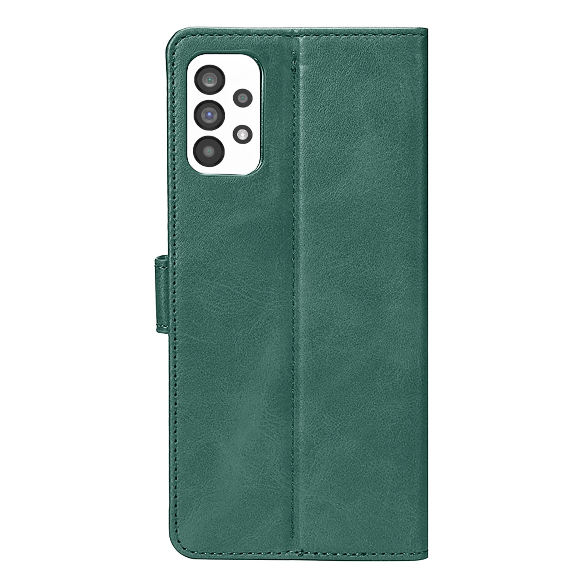 Rixus Bookcase For Samsung Galaxy A73 5G Dark Green