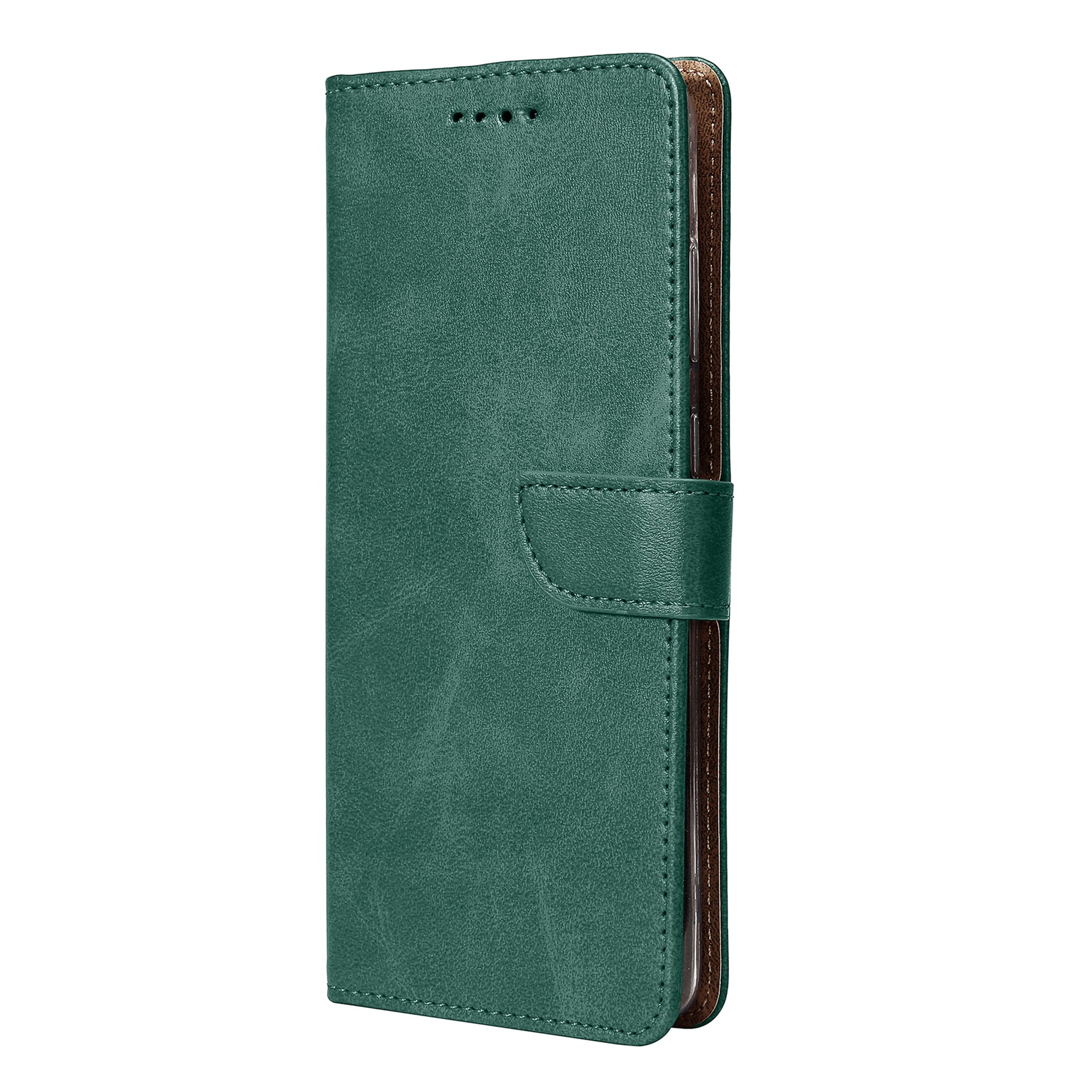 Rixus Bookcase For Samsung Galaxy A73 5G Dark Green