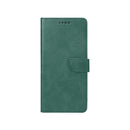 Rixus Bookcase For Samsung Galaxy S21 FE 5G Dark Green