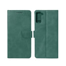 Rixus Bookcase For Samsung Galaxy S21 FE 5G Dark Green
