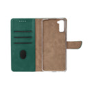 Rixus Bookcase For Samsung Galaxy S21 FE 5G Dark Green