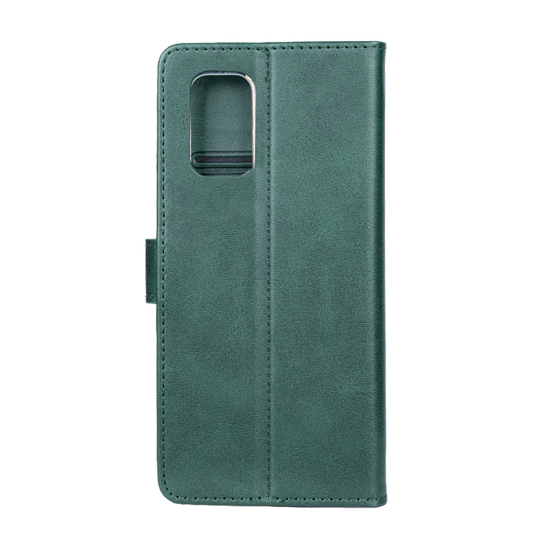 Rixus Bookcase For Samsung Galaxy S22 Plus 5G S906B Dark Green