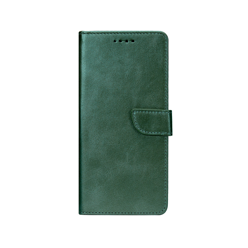 Rixus Bookcase For Samsung Galaxy S22 Ultra 5G S908B Dark Green