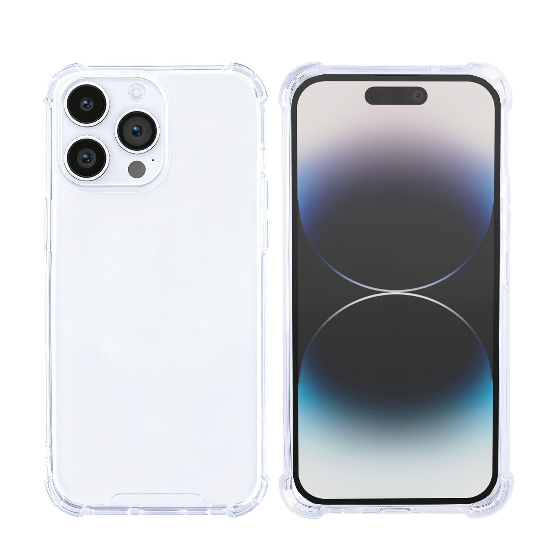 Rixus Anti-Burst Case For Apple iPhone 14 Pro Max Transparent