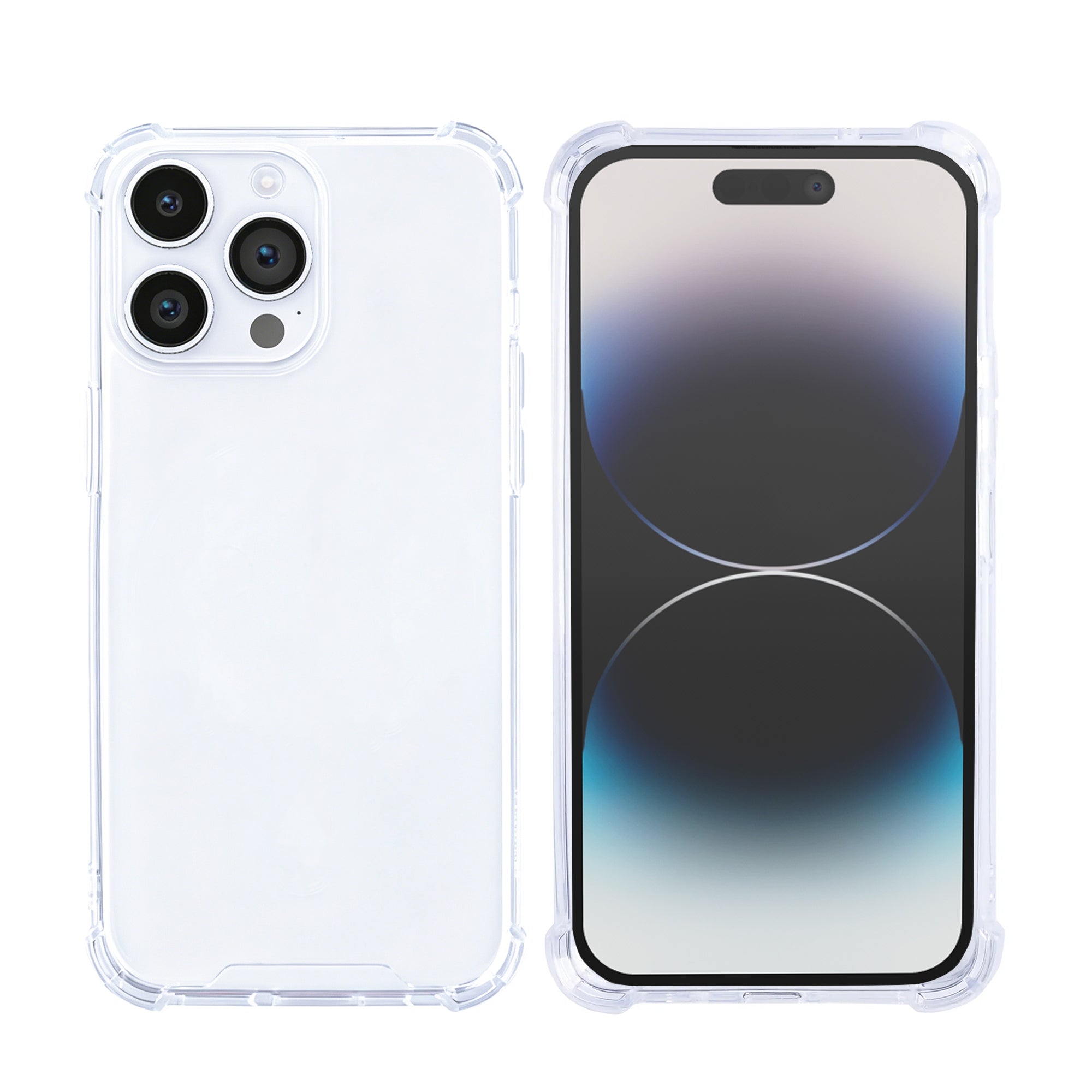 Rixus Anti-Burst Case For Apple iPhone 14 Pro Max Transparent