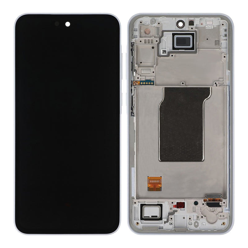 Samsung Galaxy A35 A356B Display And Digitizer With Frame Iceblue Service Pack