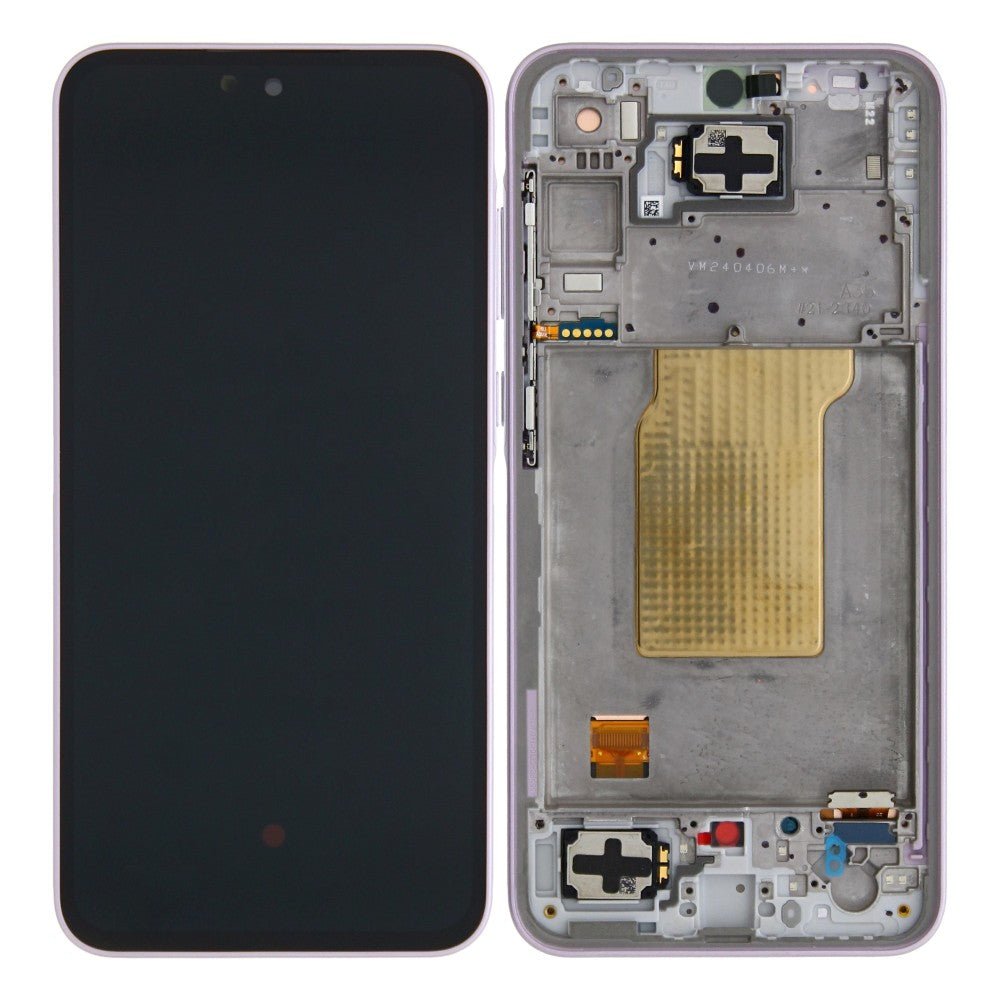 Samsung Galaxy A35 A356B Display And Digitizer With Frame Lilac Pre-Assembled