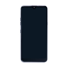 LG Q60 Display And Digitizer With Frame Aurora Black OEM