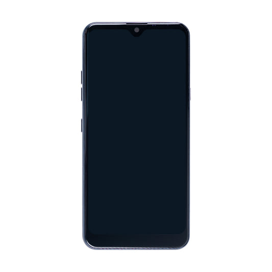 LG Q60 Display And Digitizer With Frame Aurora Black OEM