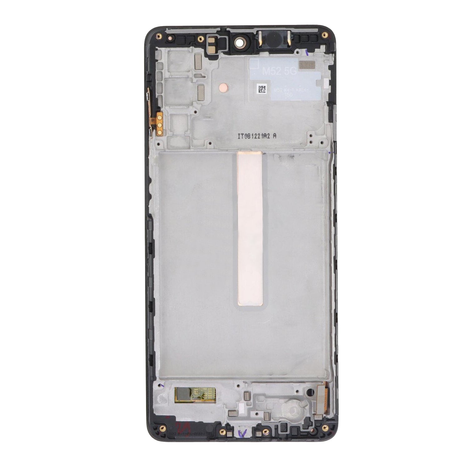 Samsung Galaxy M52 5G M526B Display And Digitizer With Frame Blazing Black Soft-OLED