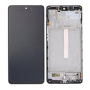Samsung Galaxy M52 5G M526B Display And Digitizer With Frame Blazing Black SOFT-OLED