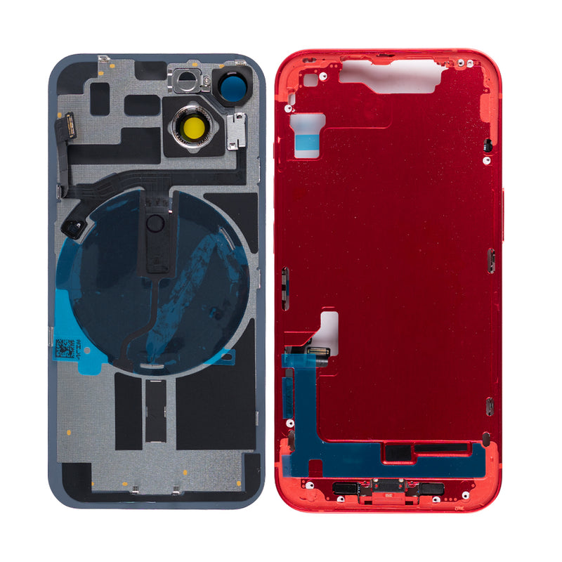 For iPhone 14 Complete Housing Incl. All Small Parts Without Battery And Back Camera Red