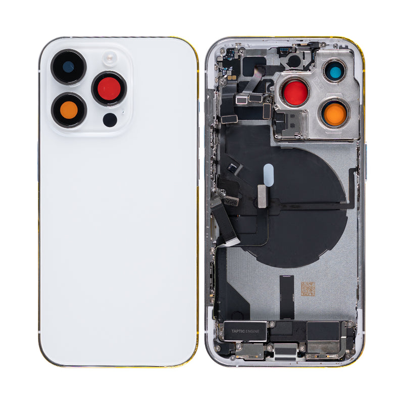 For iPhone 14 Pro Complete Housing Incl. All Small Parts Without Battery And Back Camera Silver