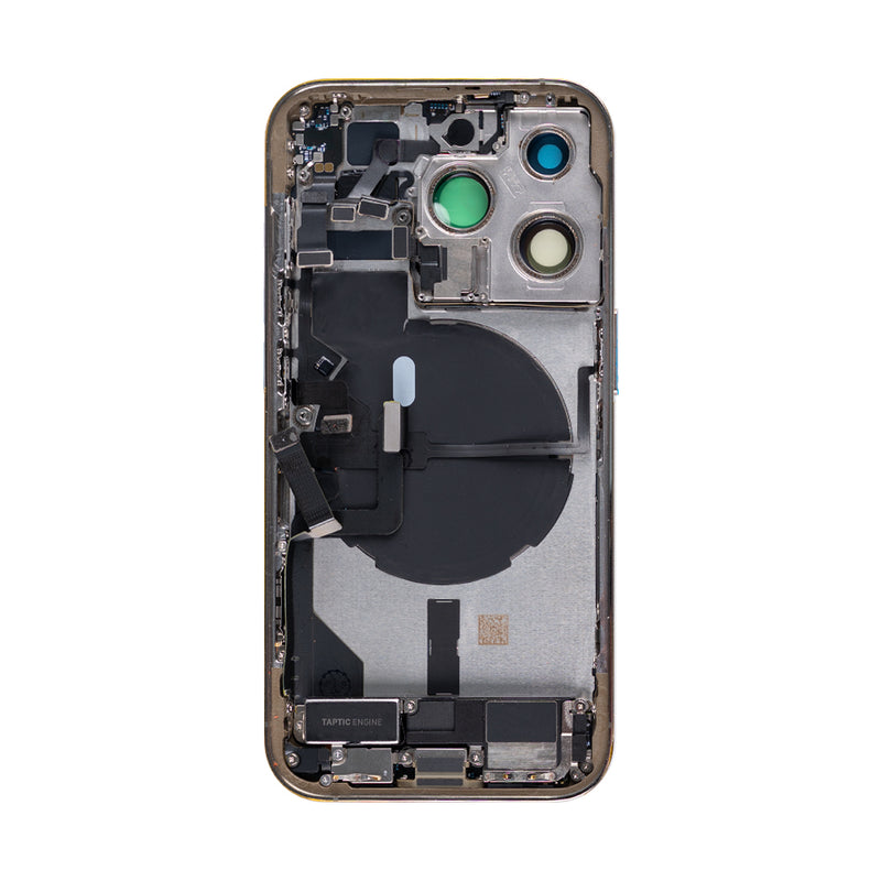 For iPhone 14 Pro Complete Housing Incl. All Small Parts Without Battery And Back Camera Gold