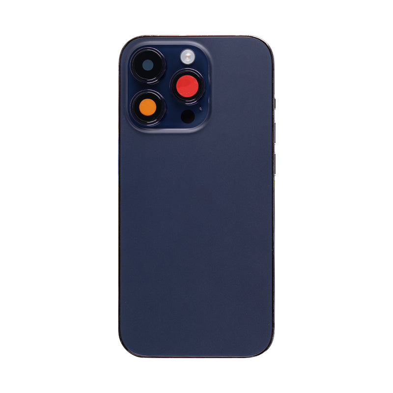 For iPhone 14 Pro Complete Housing Incl. All Small Parts Without Battery And Back Camera Deep Purple