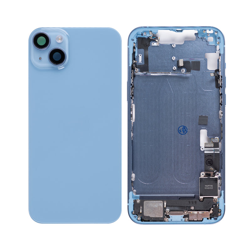 For iPhone 14 Plus Complete Housing Incl. All Small Parts Without Battery And Back Camera Blue