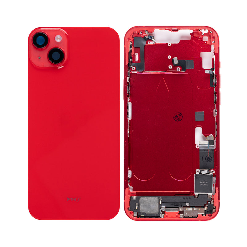 For iPhone 14 Plus Complete Housing Incl. All Small Parts Without Battery And Back Camera Red