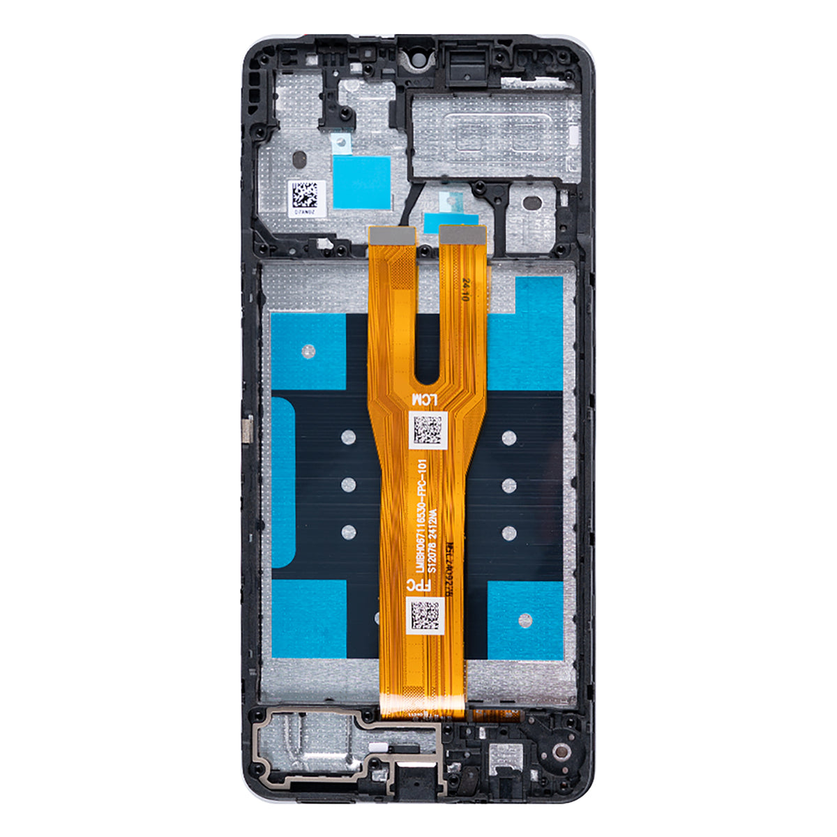 Samsung Galaxy A06 A065F Display And Digitizer With Frame Black Soft-OLED