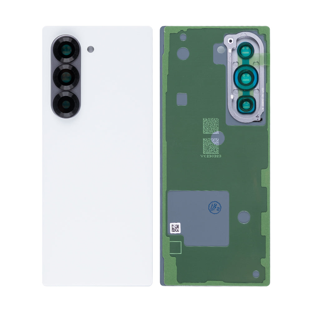 Samsung Galaxy Z Fold6 F956B Back Cover With Lens White OEM