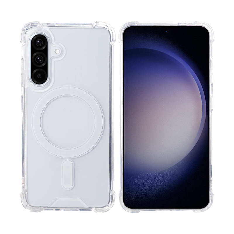 Rixus Anti-Burst Case With MagSafe For Samsung Galaxy A36 Transparent