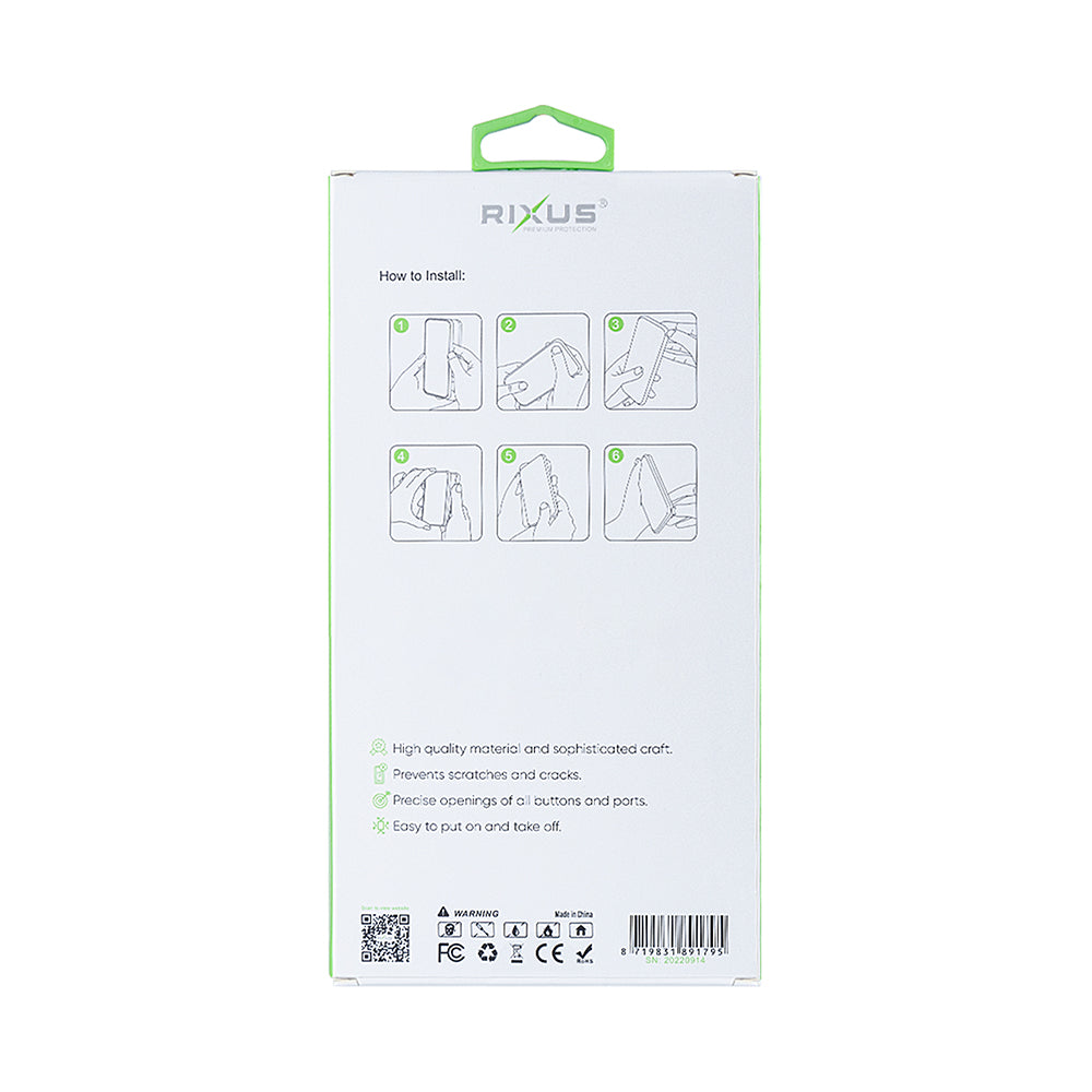 Rixus Anti-Burst Case With MagSafe Compatible For Samsung Galaxy A36, A37 Transparent