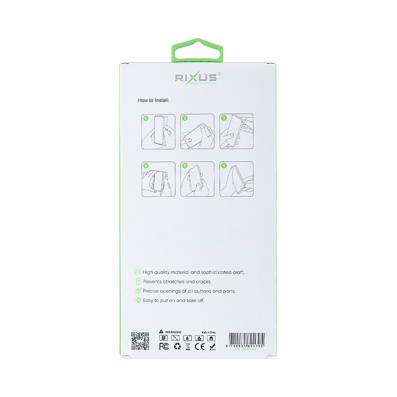 Rixus Anti-Burst Case With MagSafe For Samsung Galaxy A36 Transparent