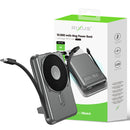 Rixus RXPB76B MagSafe Powerbank 10.000mAh With Built-in Cable Gray