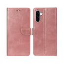Rixus Bookcase For Samsung Galaxy A36 Pink