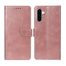 Rixus Bookcase For Samsung Galaxy A36, A37 Pink