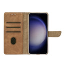 Rixus Bookcase For Samsung Galaxy A36, A37 Light Brown