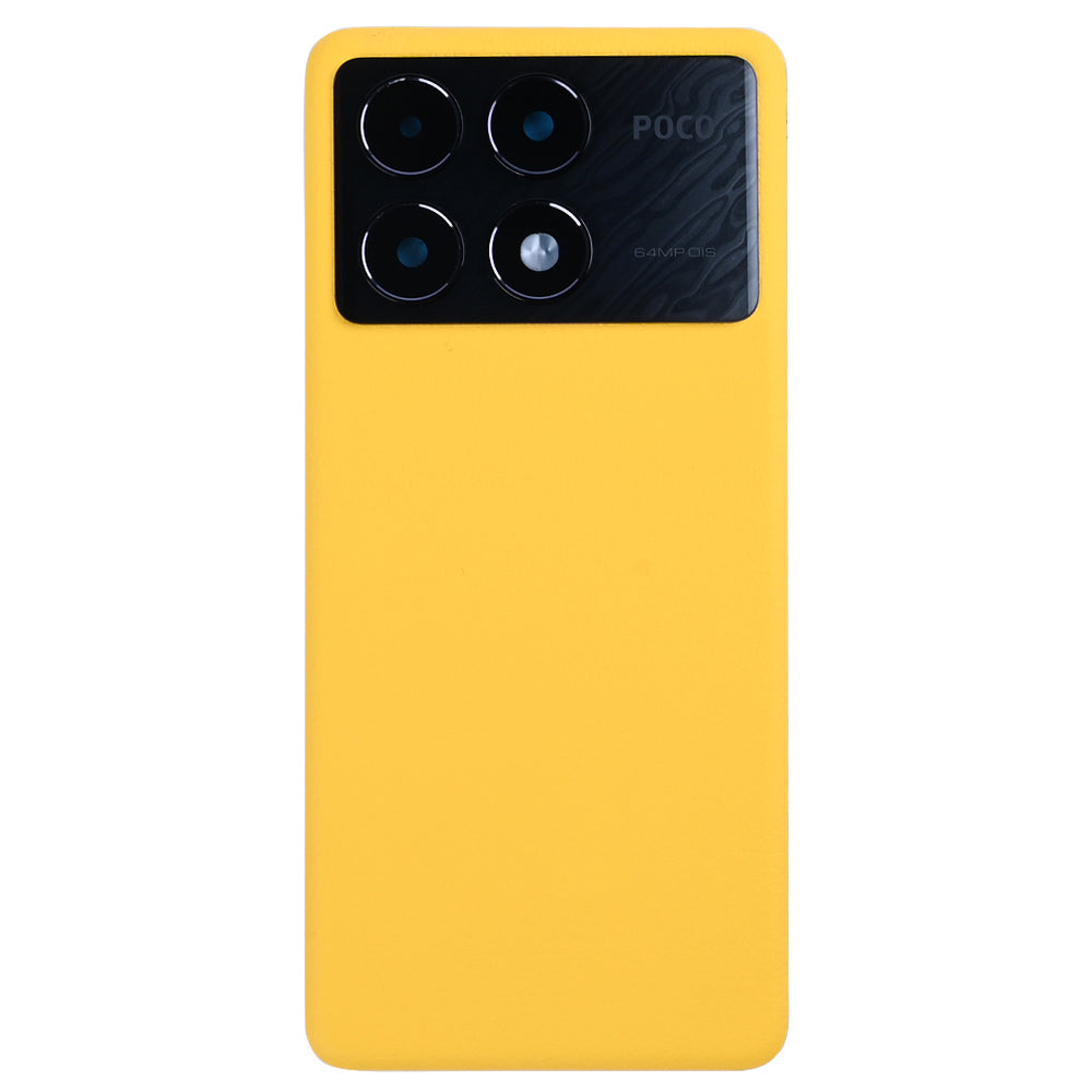 Xiaomi Poco X6 Pro Back Cover With Lens Yellow OEM