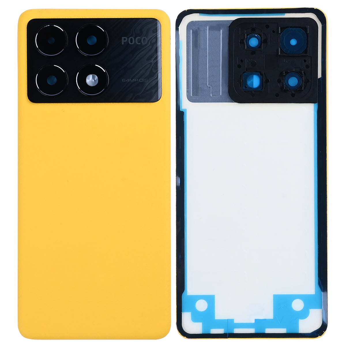 Xiaomi Poco X6 Pro Back Cover With Lens Yellow OEM