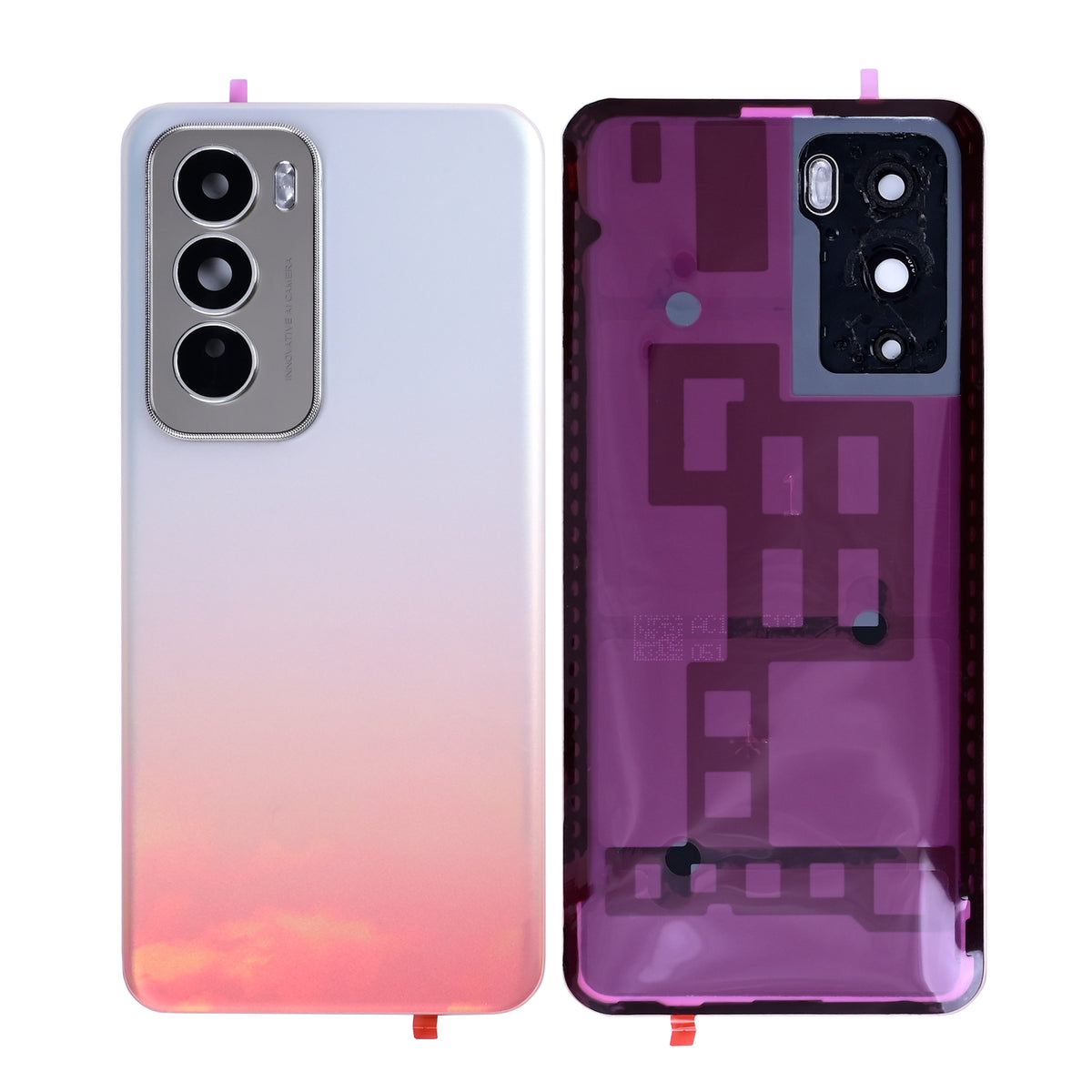 Oppo Reno12 Back Cover With LensSunset Pink OEM