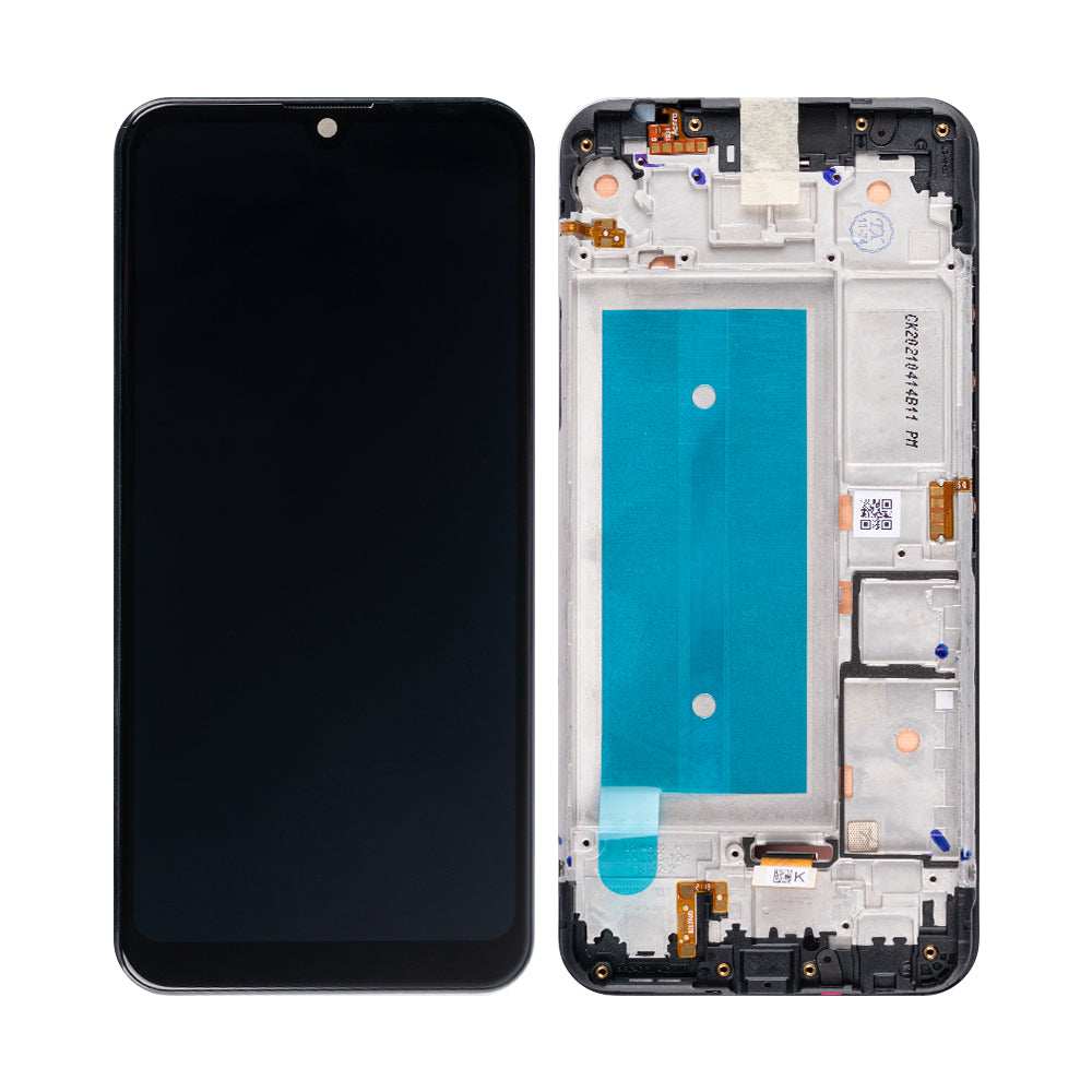LG K40S Display And Digitizer With Frame New Aurora Black OEM