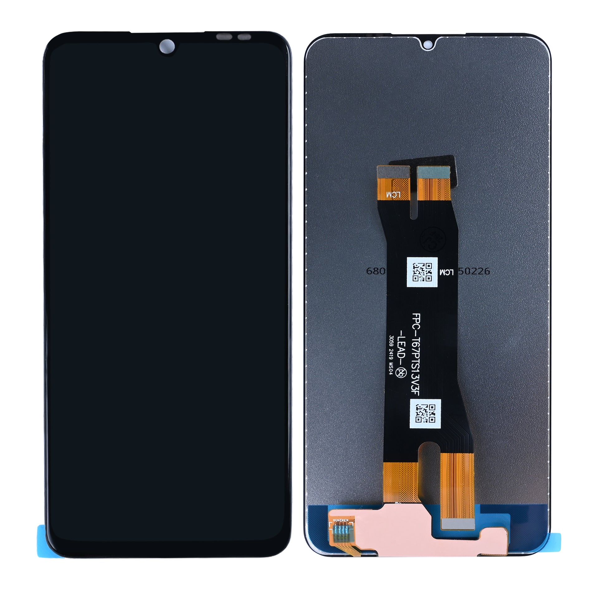 ZTE Blade A35 Display And Digitizer Without Frame Black OEM