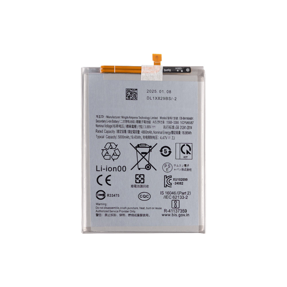 Samsung Galaxy A16 4G A165F, A16 5G A166B, A17 4G A175F, A17 5G A176B, A27 A276B Battery EB-BA166ABY OEM