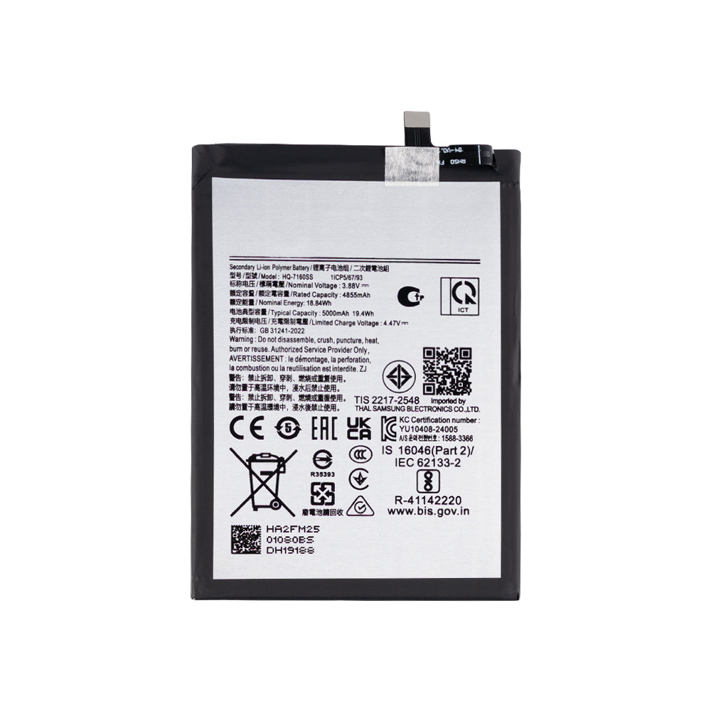 Samsung Galaxy A06 4G A065F, 5G A066B, A07 4G A075F, 5G A076B Battery HQ-7160SS OEM