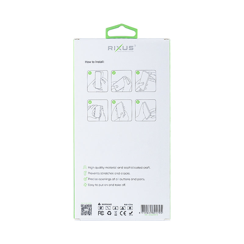 Rixus Anti-Burst Case For Samsung Galaxy A26, A17 Transparent