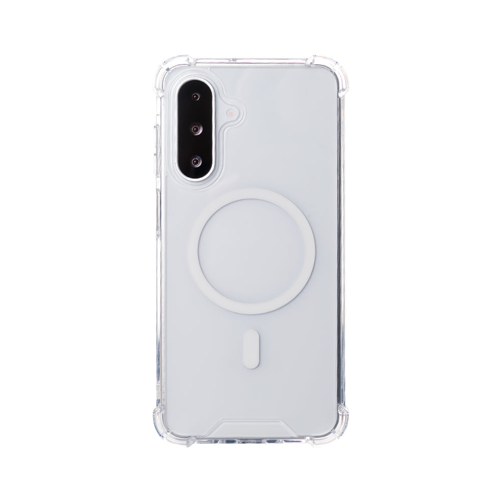 Rixus Anti-Burst Case With MagSafe Compatible For Samsung Galaxy A26, A17, A18 Transparent