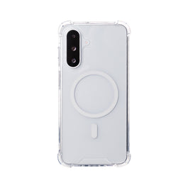 Rixus Anti-Burst Case With MagSafe Compatible For Samsung Galaxy A26, A17, A18 Transparent