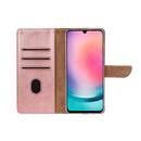 Rixus Bookcase For Samsung Galaxy A26, A17 Pink